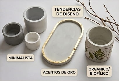 Manualidades de concreto en tendencia